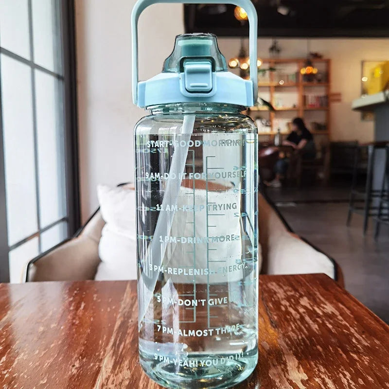 2L Daily Water Tracker Bottle