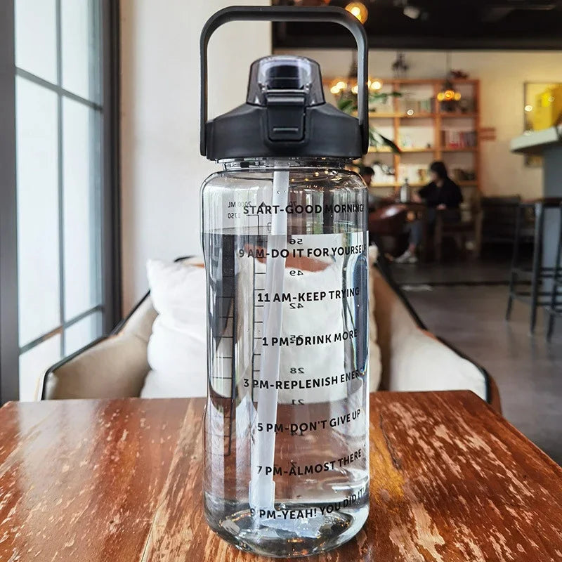 2L Daily Water Tracker Bottle