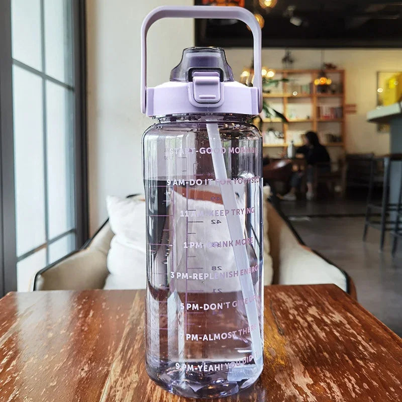 2L Daily Water Tracker Bottle
