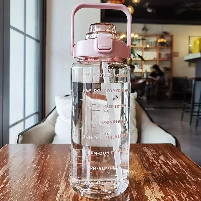 2L Daily Water Tracker Bottle