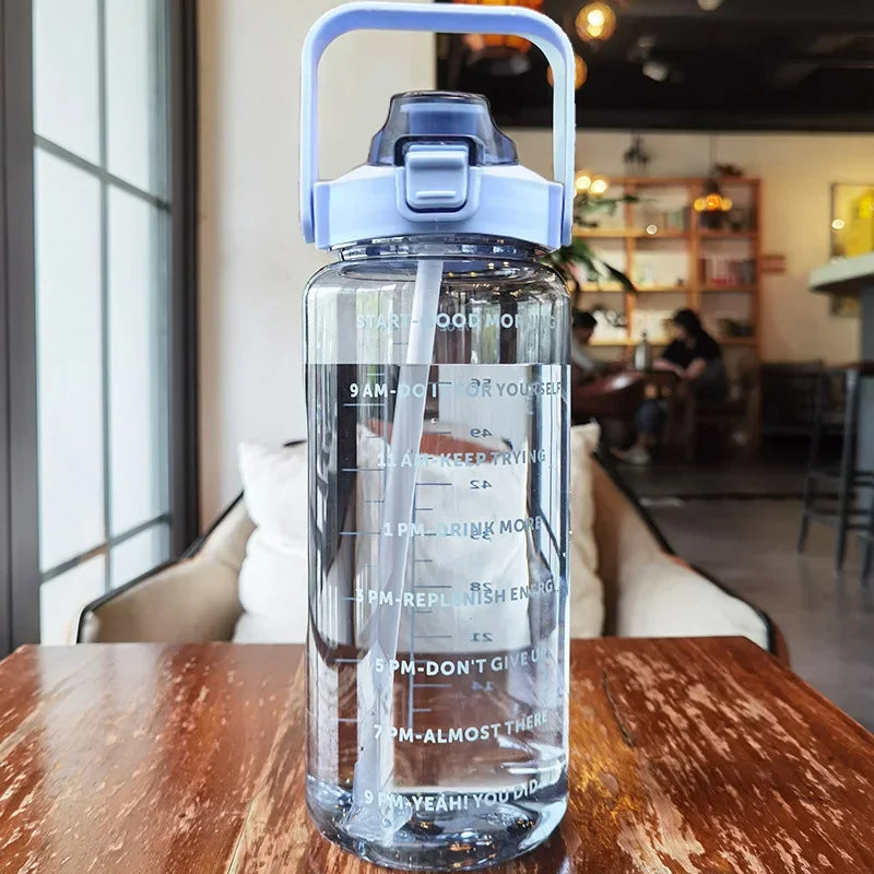 2L Daily Water Tracker Bottle